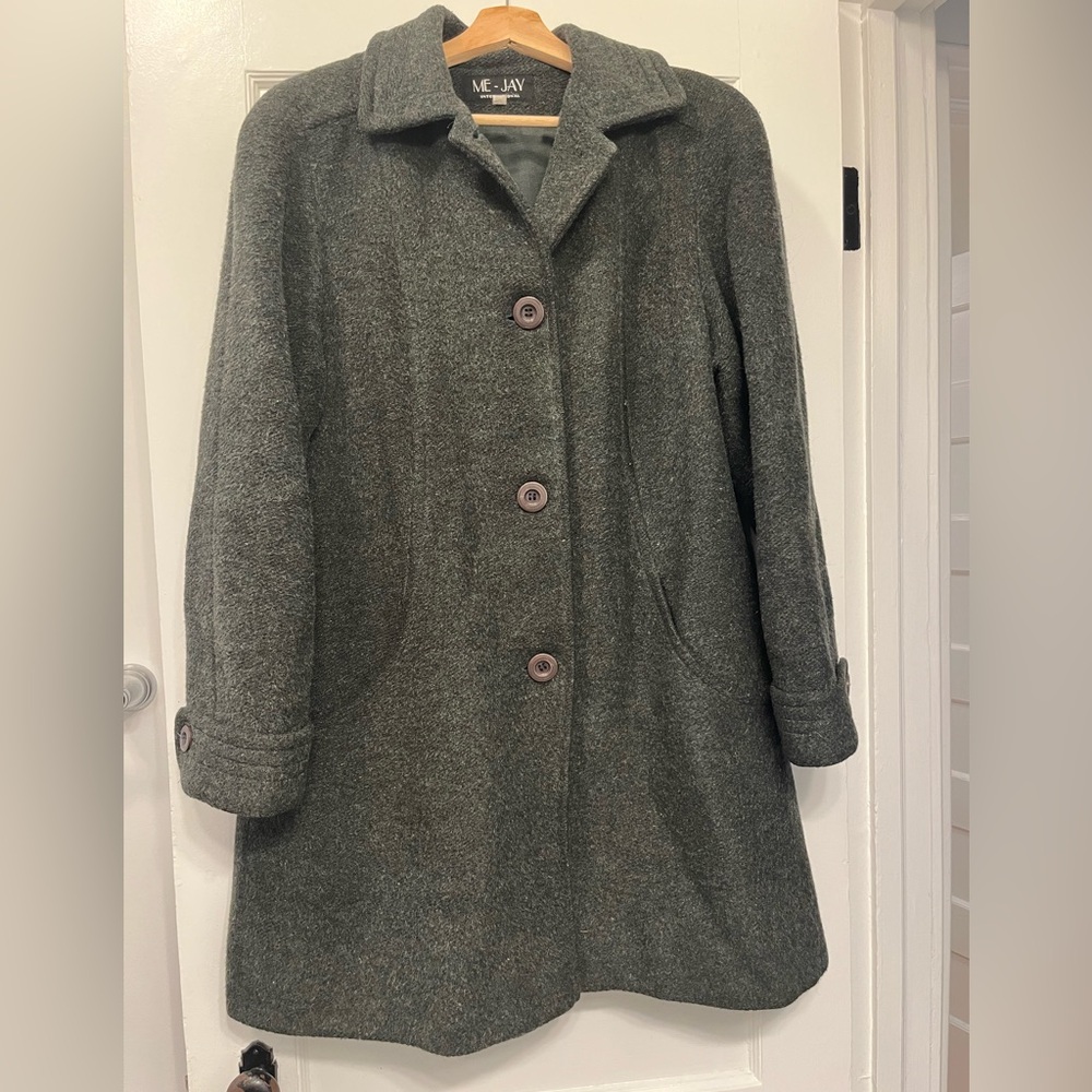 Me-Jay Alpaca Mohair Wool Blend Coat